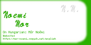 noemi mor business card